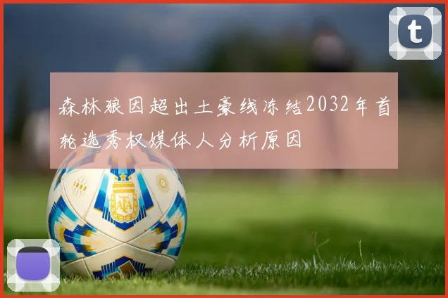 森林狼因超出土豪线冻结2032年首轮选秀权媒体人分析原因